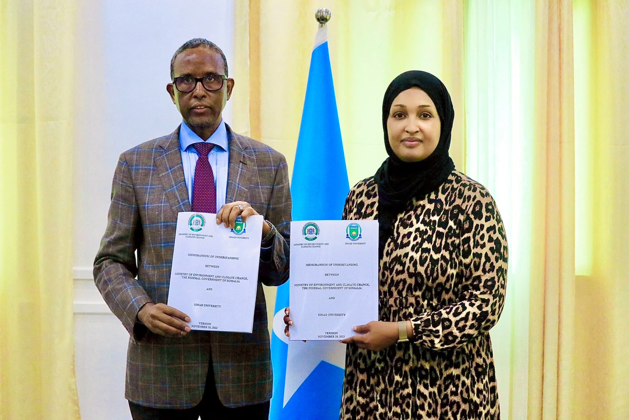 Ministry of Environment and Climate Change of Somalia and SIMAD University Sign MoU Partnership